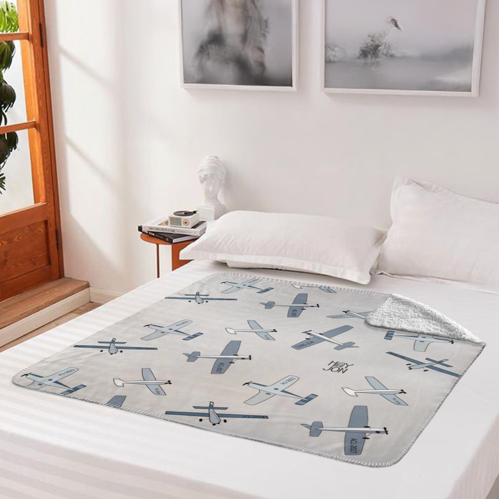 Fly High Fleece Sherpa Blankets