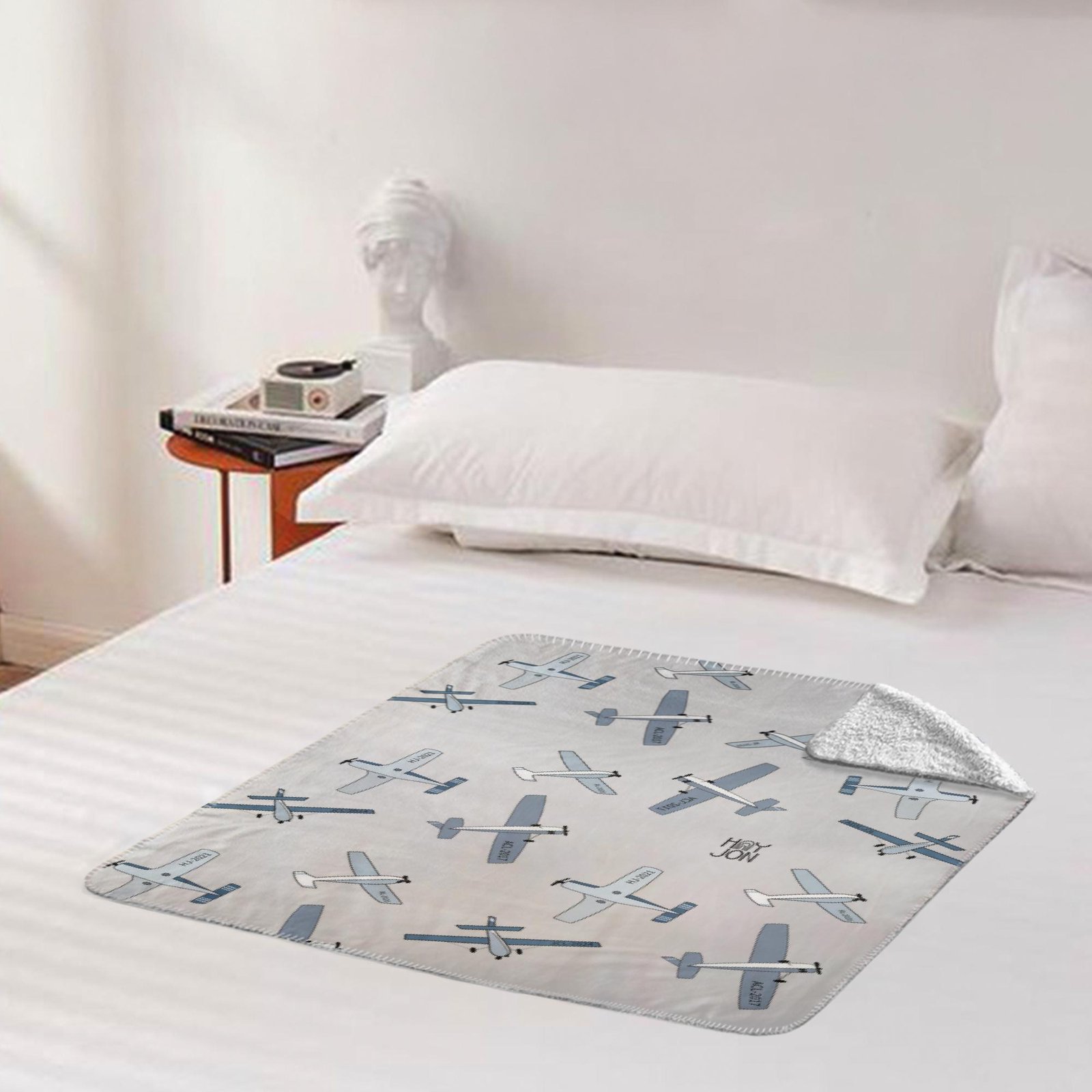 Fly High Fleece Sherpa Blankets