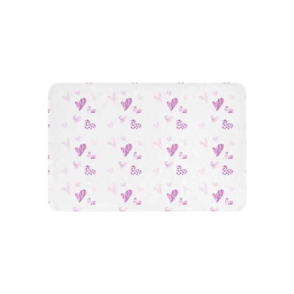 Hearts Sherpa blanket