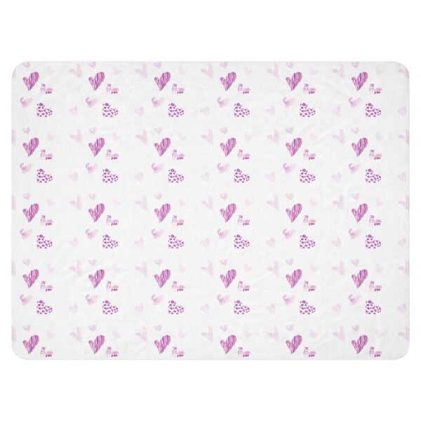Hearts Sherpa blanket - Image 5